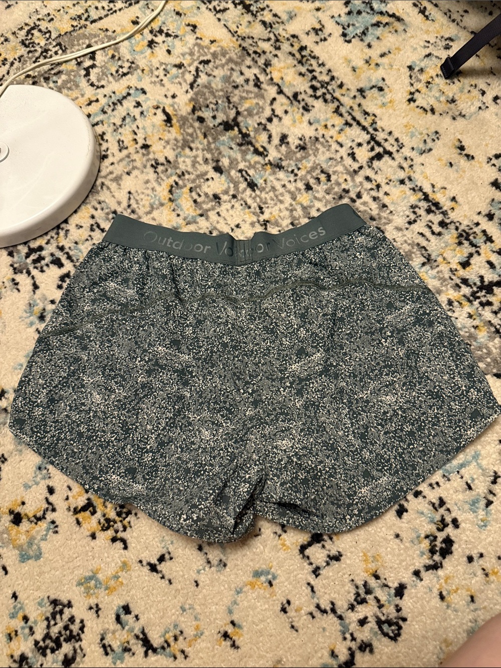 Outdoor Voices Relay Shorts in Pebbled Forest - Picture 3 of 6